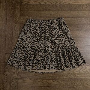 J.Crew Crewcuts Girl’s Pull-On Skirt in Leopard Print Size 14Y